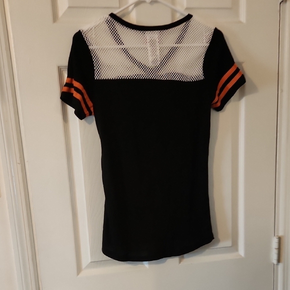 NFL Cincinnati Bengals Black and Orange Fitted Graphic Jersey - Picture 3 of 3